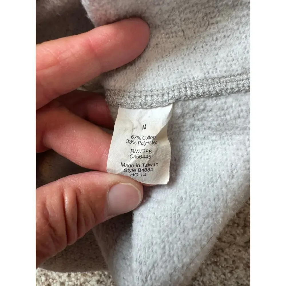 J. CREW Gray  Sweatshirt dress size Women's Med; Soft & Cozy!  3/4 sleeves